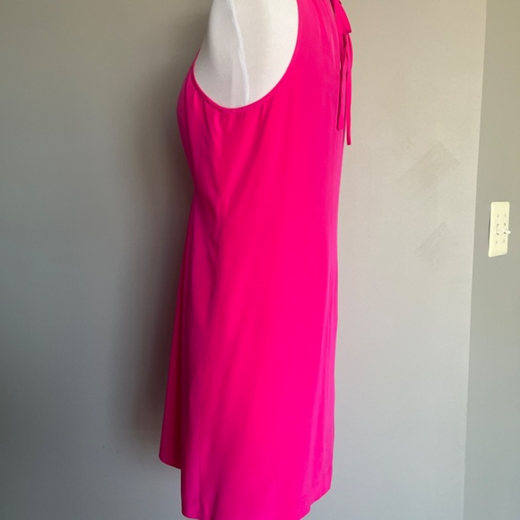 TRINA TURK Silk Rope-Trim Sleeveless Mini Cocktail Summer Party Dress Hot Pink - Picture 6 of 11